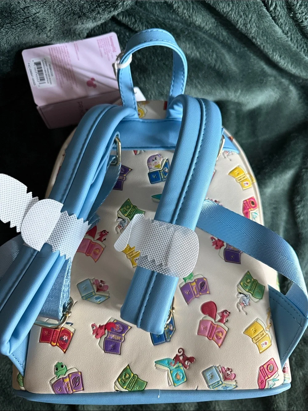 Disney x Loungefly pastel Disney Princess bookstack mini backpack - Picture 2 of 3
